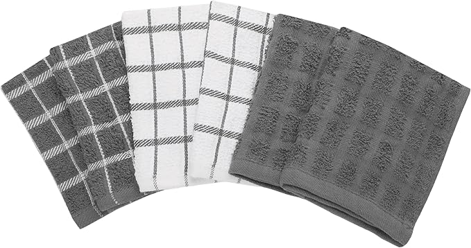 Ritz Terry Check Dish Cloth Set: Highly Absorbent & Super Soft - Image 2