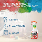 Shout Active Enzyme Laundry Stain Remover Spray, Triple-Acting Formula Clings - Image 8
