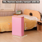 75L Slim Laundry Hamper, Narrow Laundry Basket - Image 3