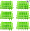 ZOENHOU 60 PCS Green Drawer Dividers, 12.6 x 2.8 Inch Adjustable Premium by ZOENHOUDIRECT