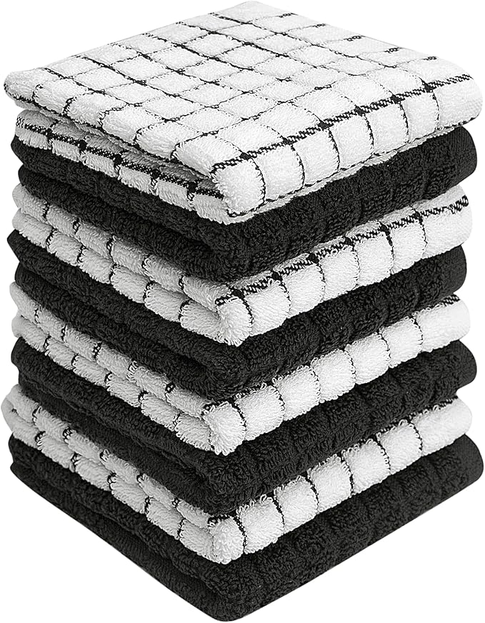 Bumble Dish Cloths | 12" x 12" | 100% Cotton Kitchen Towels | 405 GSM | Soft by BumbleTowels