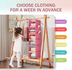 YOUDENOVA 6-Shelf Weekly Hanging Closet Organizer, Weekly Clothes Organizers - Image 4