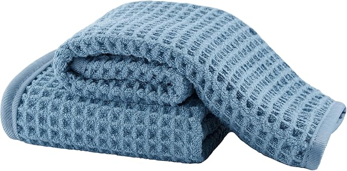 Microfiber Waffle Face Towels, 2 Pieces, Fast Drying, Lint Free 430 GSM by Unknown