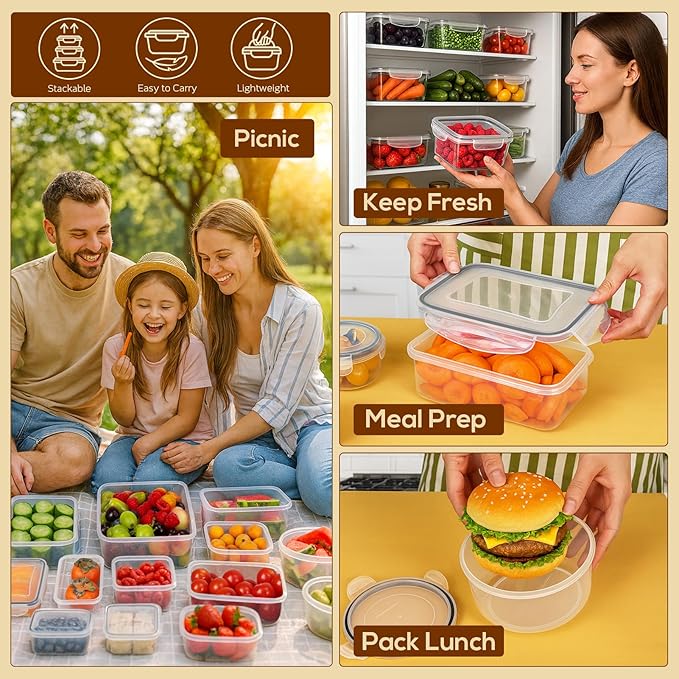 50 PCS Thicker Food Storage Containers - Image 8