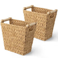 GRANNY SAYS Bathroom Wastebasket, Wicker Trash Can by GRANNYSAYS
