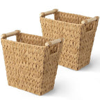 GRANNY SAYS Bathroom Wastebasket, Wicker Trash Can by GRANNYSAYS