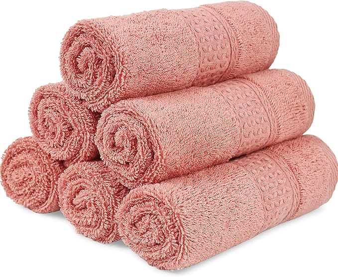 Cleanbear Ultra Soft Washcloths 6 Pack Cotton Face Cloths Wash Cloths Set - Image 7