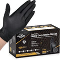 TitanFlex Heavy Duty Black Industrial Nitrile Gloves by TitanFlexDisposableGloves