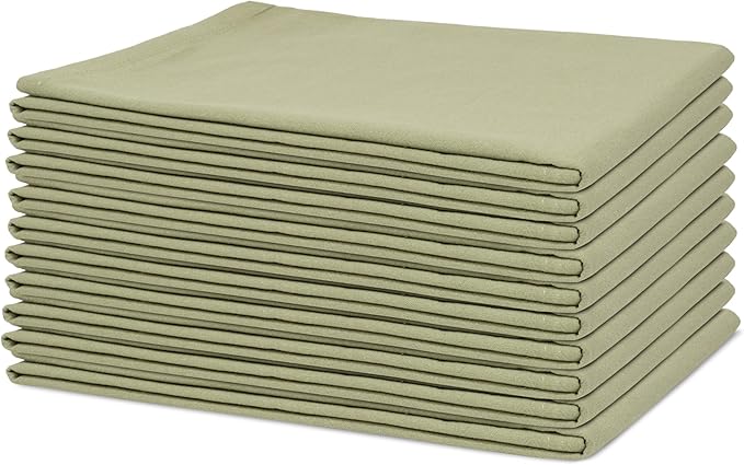 Organic Cotton Sage Flour Sack Kitchen Towels by OrganicCottonMart