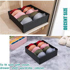 Drawer under Cabinet Clothes Organizer 5 Cell Foldable Storage Cubes Underwear - Image 3