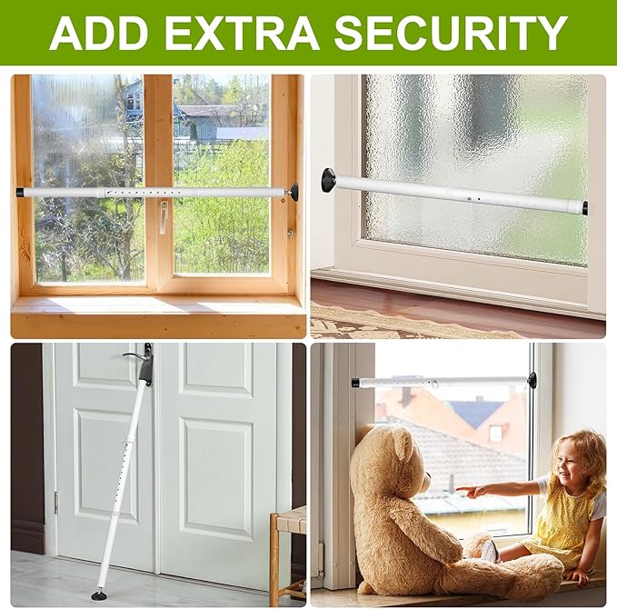 Sliding Glass Door Security Bar, Patio Door Barricade Security Bar, Apartment - Image 4
