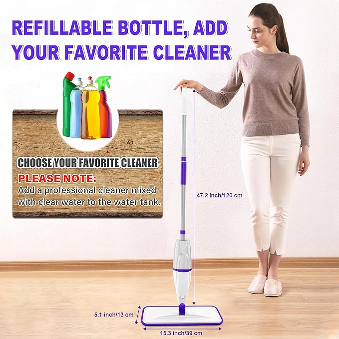 Spray Mops for Hardwood Floor Cleaning: EXEGO Wet Mops - Image 6