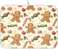 Christmas Gingerbread Cookie Man Sugar Dish Drying Mat by ALAZA