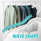 Premium Velvet Shirt Hangers 30 Pack, Non-Slip 360° Swivel Hook Slim Felt Hanger - Image 4