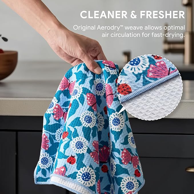 RECYCO Waffle Kitchen Towel Set of 2 - Image 5