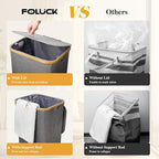 Large Laundry Hamper, 75L Waterproof Laundry Basket - Image 5