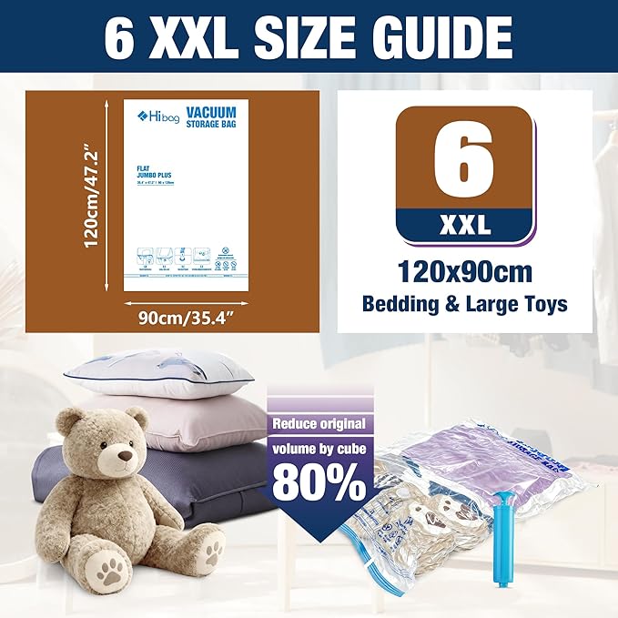 XXL Jumbo 47''X35'' Vacuum Storage Space Bags Extra Large - Image 2