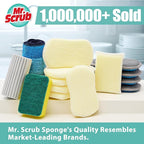 Sponges Kitchen Scrub Dish Sponge Scouring Pad, 12 Pack Cleaning Brush Scrubber - Image 9