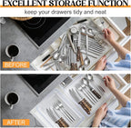 Maitys 12 Pcs Clear Drawer Organizer 9 x 6 x 2 Inches Plastic Rectangle Trays - Image 5