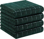 Homaxy 100% Cotton Terry Kitchen Towels, Checkered Designed, Soft and Super by Homaxy