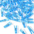 60PCS Blue Clear Clothes Pins for Baby Shower Games Boy, Transparent Acrylic by JUXINDAZYF