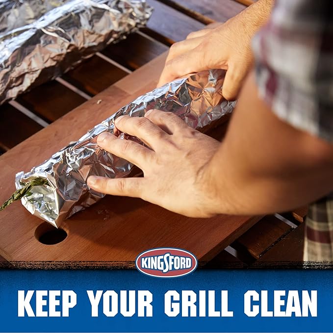 Kingsford Heavy Duty Aluminum Grilling Foil, 45 Square Feet | Non-Stick - Image 6