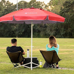 AMMSUN Shade Umbrella, Premium Portable Umbrella with Stand, 6.5ft Lightweight Free Standing Canopy for Sporting Games, Adjustable Instant Sun Protection and Easy to Carry, Pink - Image 2