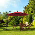 Backyard Expressions 10FT Cantilever Patio Umbrella – Outdoor Offset Hanging Umbrella with Smooth Crank, Tilt Adjustment & UV Protection – Heavy-Duty Steel Frame (Base Not Included) - Image 4