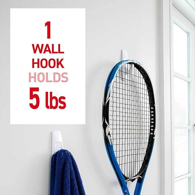 Command 5 lb Large Utility Hooks, 7 Hooks and 12 Strips, Damage-Free Hanging - Image 3