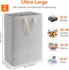 Lifewit 2 Pack Laundry Hamper Large Collapsible Laundry Baskets, Freestanding - Image 3