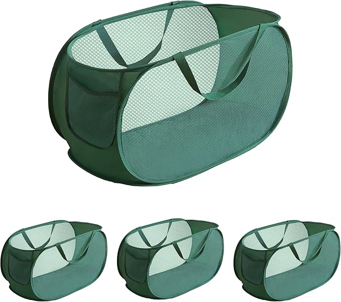4 Pcs pop up laundry hamper Sturdy Large Capacity collapsible laundry basket by NarangOrnt