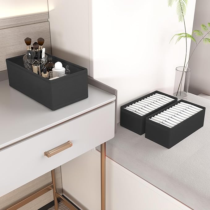 3 PACK Drawer Organizer Clothes，drawer Divider， Dresser Drawer Storage - Image 3