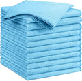GLIMGLINT Blue Microfiber Cleaning Cloth, 12PK Reusable Cleaning Rags, Highly by Unknown