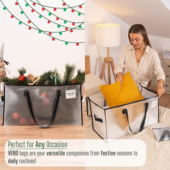 VENO 2 Pack Moving Bags, Comforter and Blanket Storage Bags - Image 7