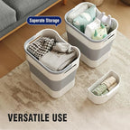TECHMILLY Collapsible Plastic Laundry Basket Hamper - Image 6