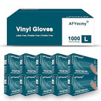 Clear Vinyl Gloves, Powder-Free & Latex-Free, Disposable Clear Gloves, Cleaning by AFYecmy