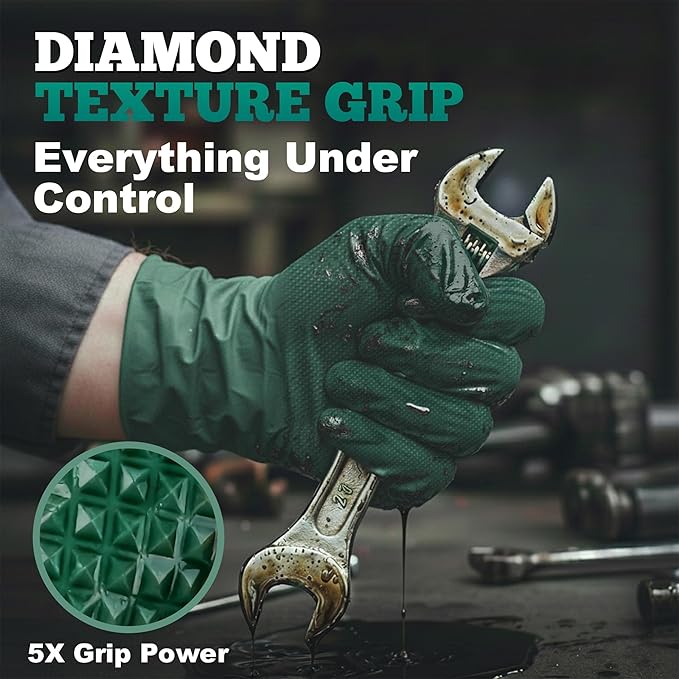 TitanFlex Heavy Duty Industrial Nitrile Gloves - Image 3