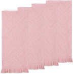 Boho Bathroom Decor Hand Towel 4 Pack 100% Turkish Cotton 14 x 30 Inch Boho by JOHOKAKITI