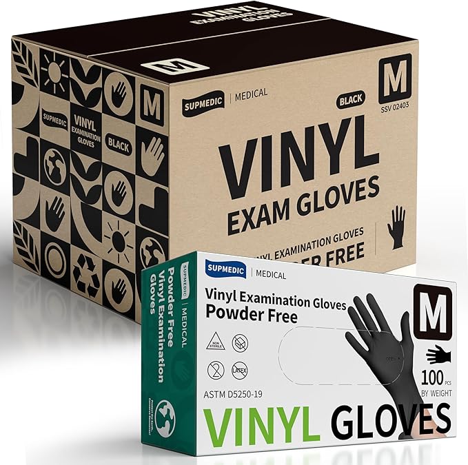 Vinyl Disposable Exam Gloves by Supmedic
