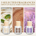 Car Air Freshener 6 Pack, Vanilla Cream, Mahogany & Lavender 3 Natural Scent - Image 4