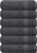 GLAMBURG Ultra Soft 6-Piece Hand Towel Set 16x28-100% Ringspun Cotton by GLAMBURG
