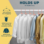 Lifemaster Plastic Clothes Hangers – Heavy Duty Hanger Set, - Image 11