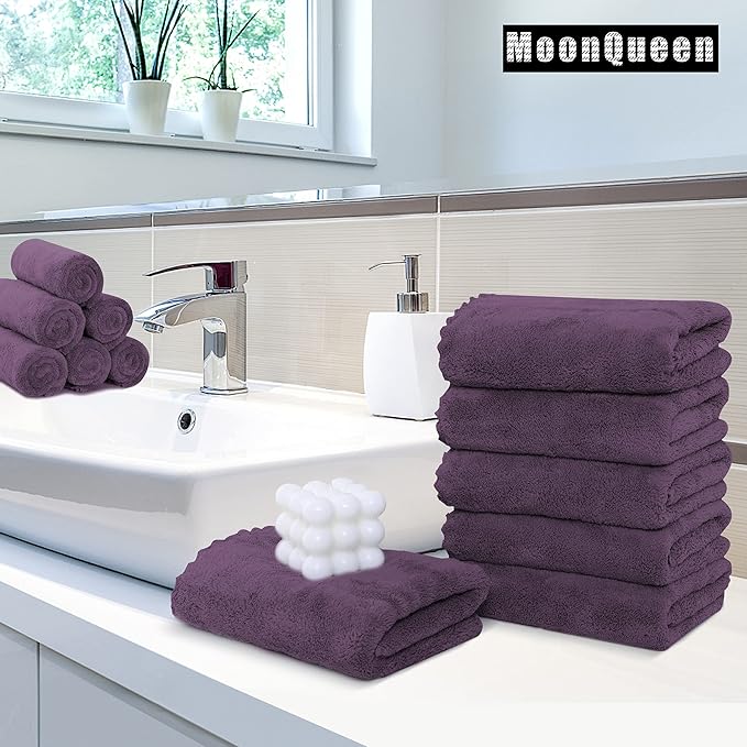 MOONQUEEN 6 Pack Premium Hand Towels - Image 2