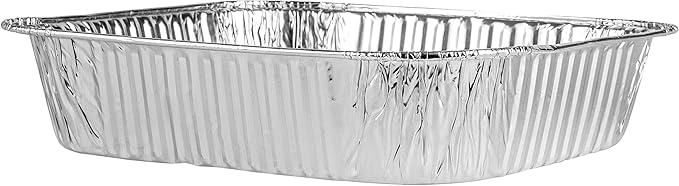 PLASTICPRO Disposable 8'' X 8'' X 2'' Inch Square Aluminum Tin Foil Baking Pans - Image 5