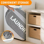 Collapsible Laundry Baskets, Foldable Clothes Hamper - Image 4