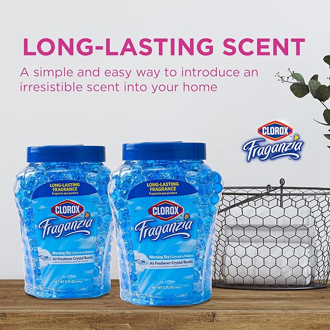 Clorox Fraganzia Crystal Beads Air Freshener Twin Pack, Long Lasting Room - Image 4