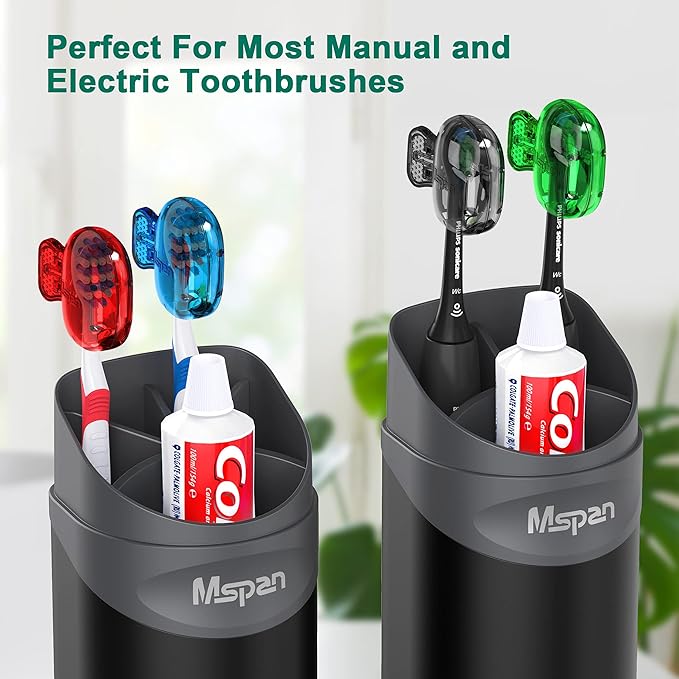 Mspan Toothbrush Head Cover Cap: Toothbrush Protector Brush Pod Case Protective - Image 4
