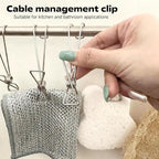 12 Pack Long Tail Clip with Hooks Clothes Pin, Cord Clothes Pins Hanging Peg - Image 5