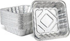 PLASTICPRO Disposable 10'' X 10'' X 3'' Inch Square Aluminum Tin Foil Baking by PLASTICPRO