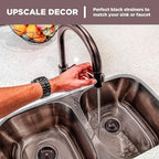 Mudder 3 Pcs Kitchen Sink Drain Strainer and Stopper Stainless Steel Garbage - Image 6